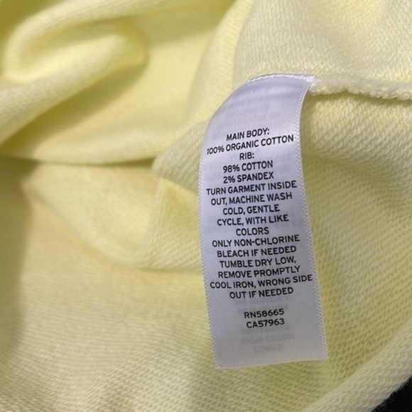 🔹5/$25🔹 BP NWT Women's Yellow Smile Short‎ Sleeve Sweatshirt Cropped. Small - Picture 7 of 9